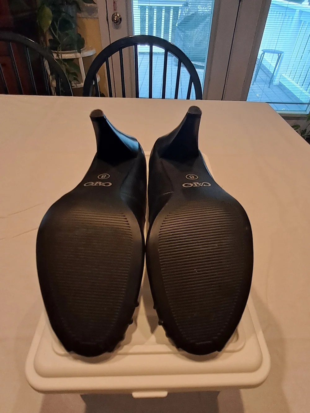 CATO Black Women's Peep-Toe Heels Size‎ 8